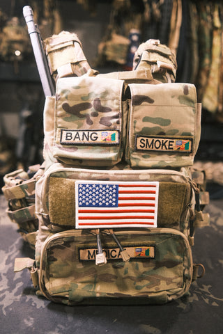 American Flag Full Color With White Border 3" x 5"