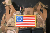 Betsy Ross Flag With Gold Border 3" x 5"