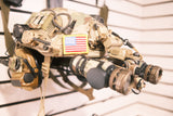 Mini American Flag With Golden Border 1.56" x 2.06"
