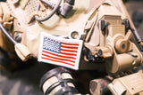 Mini American Flag With White Border 1.56" x 2.06"