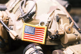 Mini American Flag With Golden Border 1.56" x 2.06"