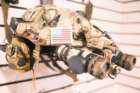 Mini American Flag With White Border 1.56" x 2.06"